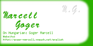 marcell goger business card